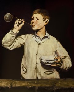 Jongen die bellen blaast, 1867-69 door Édouard Manet